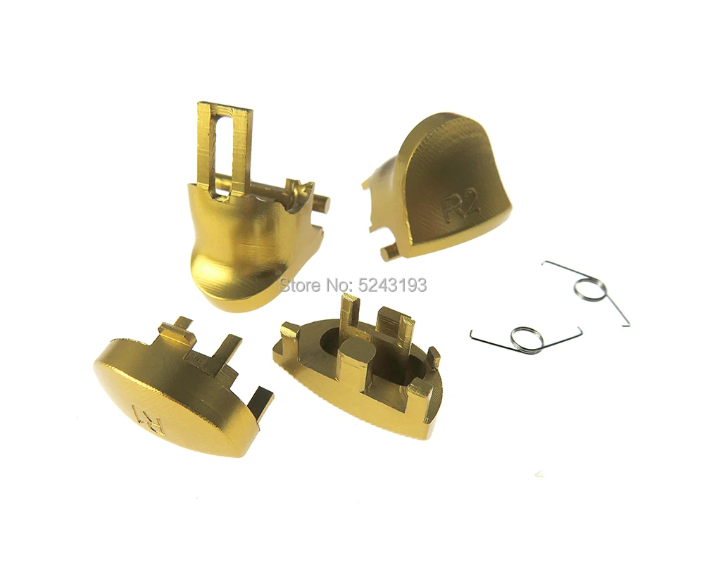 1 مجموعة مخصص معدن الألومنيوم L1 R1 L2 R2 موسع الزناد أزرار تحكم إصلاح لسوني بلاي ستيشن 4 PS4 برو JDM 040 JDS 040