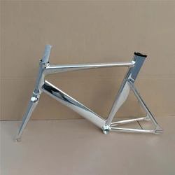 Fixie Bicycle Frame 20inch BMX Aluminum Alloy Frameset Track Bike Single Speed Double V Brake Cycling Parts