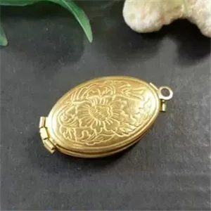 Imagem -03 - Boyute 50 Peças Lote 20*33 mm Forma Oval Bronze Medalhão Pingente Materiais Fornecimento de Fábrica Artesanal Faça Você Mesmo Jóias Acessórios