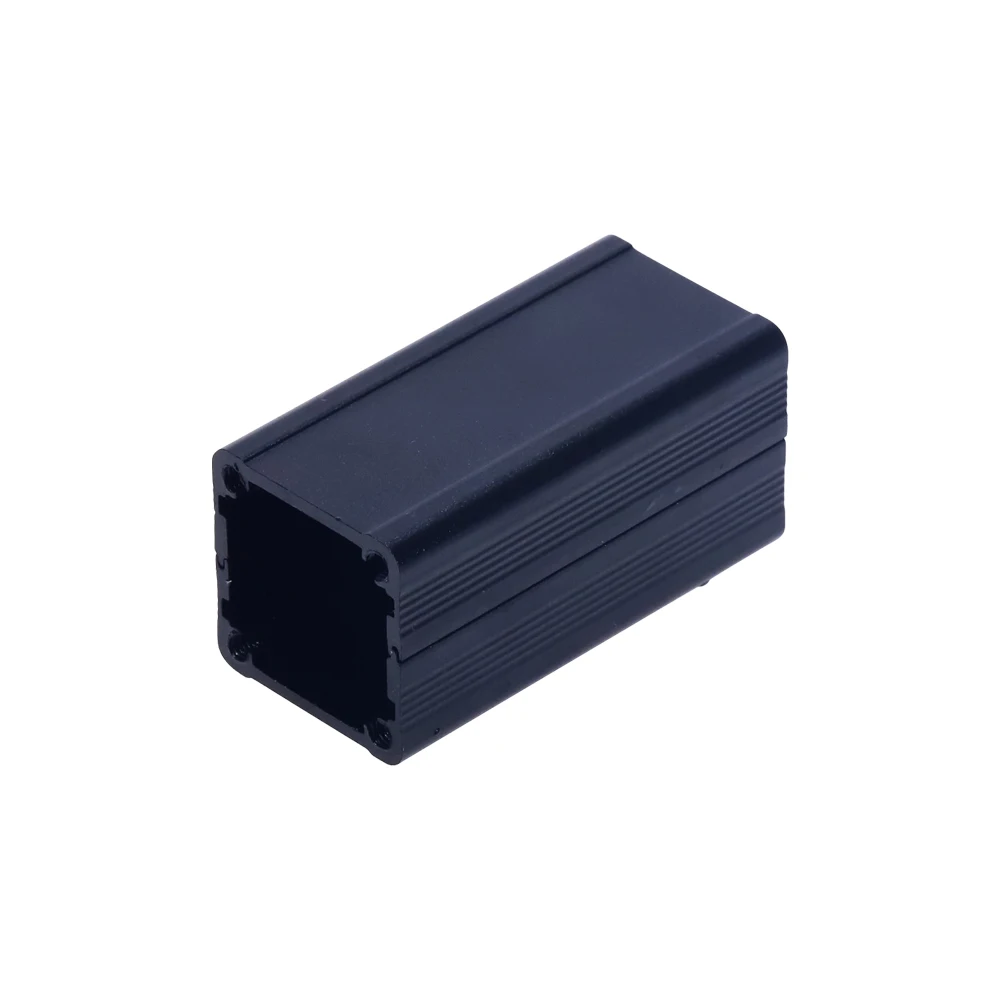 Scatola di giunzione in alluminio impermeabile custodia per strumenti nera custodia elettronica 50x25x25mm scatola per progetti elettronici fai-da-te