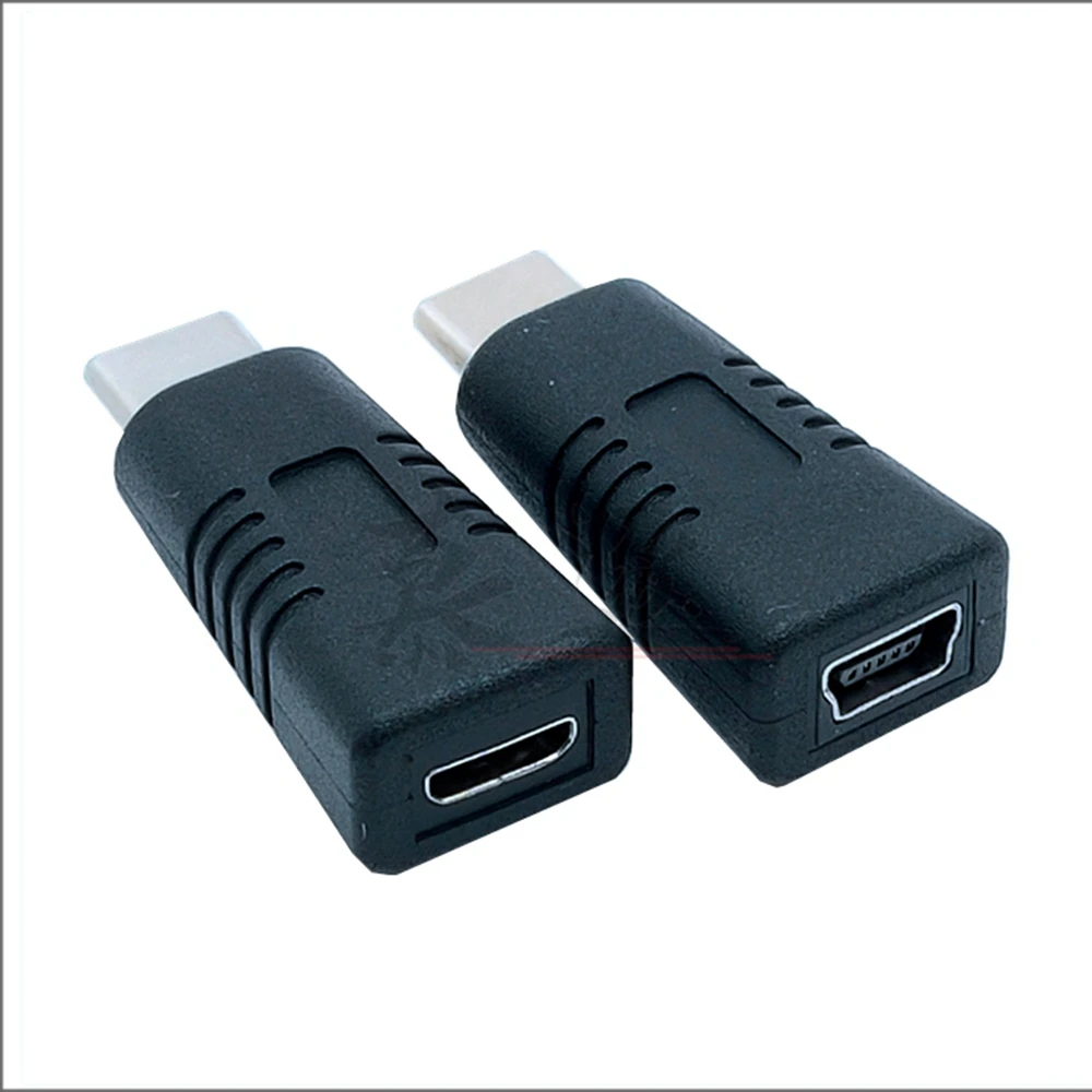 Type C USB 3.1 Male to Mini Micro USB Female Charging Data Cable Cord Adapter