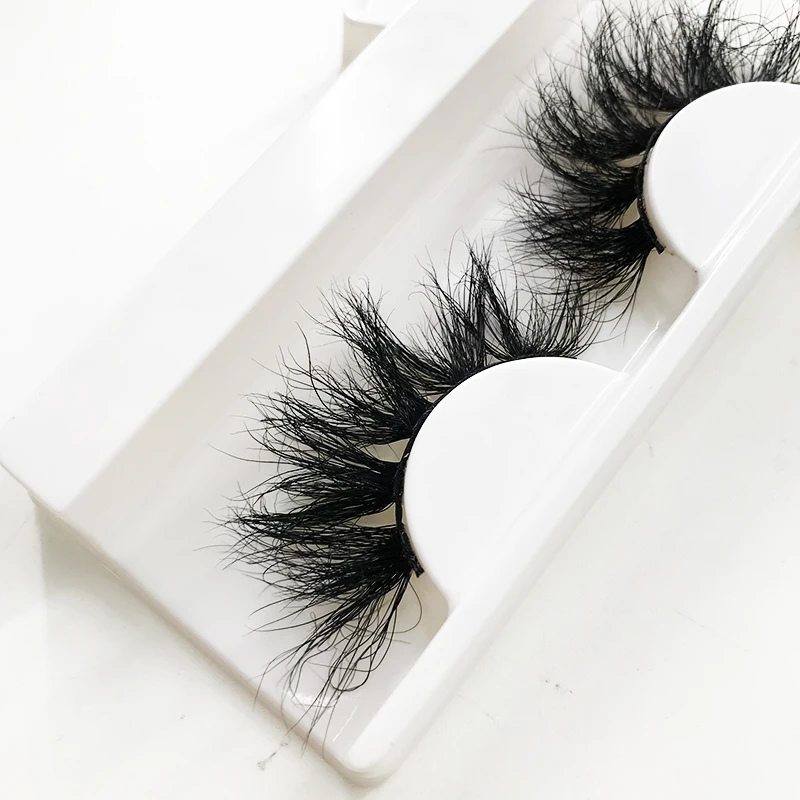 

Newest Fluffy 6D Mink Eyelashes Long Lasting Mink Lashes Dramatic Volume Natural Long Thickness 25mm Mink False Eyelashes