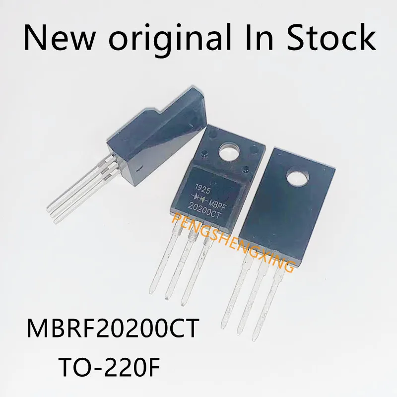 10ชิ้น/ล็อตMBRF20200CT TO-220F MBRF20200 20200CT 20A 200V TO220F MBRF20200CTGจุดเดิมใหม่ขายร้อน