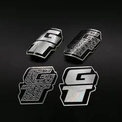 2x  GT vintage classic Bike Head Badge Aluminum Decals Stickers For MTB BMX Folding Bicycle Frame Cycling Accessories emblem