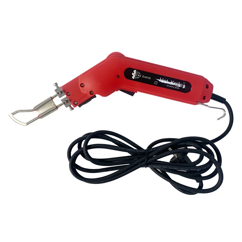 KS EAGLE  80W Electric Hot Knife Non-Woven Fabric Rope Curtain Cutter Heat Cutting Tool And Hot Melt Sealing Synthetic Fabrics