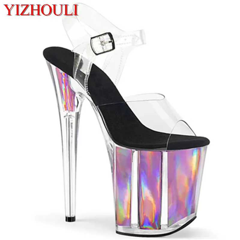 

6-8 inches, summer stiletto heels, 15-20 cm stiletto nightclub dance, wedding party use, crystal sandals