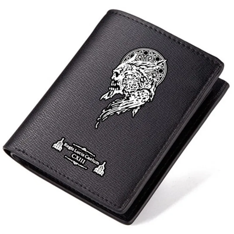 Game Final Fantasy XV PU Leather Men Long Purse Coin Pocket Print Short Wallet Carteira Fashion Carteira Masculina Card Holder