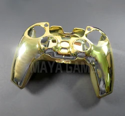 1PCS For PS5 Controller Protective Case Sleeve Skin Cover Plating Gold-plated Water Transfer Camouflage Shell Colorful Handle