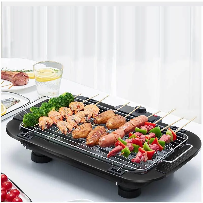 48X35X9cm Electric barbecue stove smokeless barbecue machine rack Electric Grills