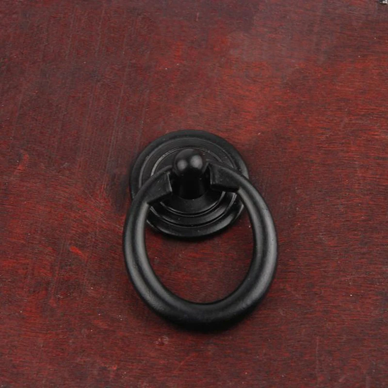 MELCircle Foy-Poignée de Porte en Alliage de Zinc, Couleur Bronze et Noir, Accessoire pour Armoire, Commode, Panneau Chi, Rétro