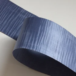 Figured Maple Dyed Wood Veneers Natural Material Blue size 250x15 cm table Veneer Flooring DIY Furniture bedroom table Skin