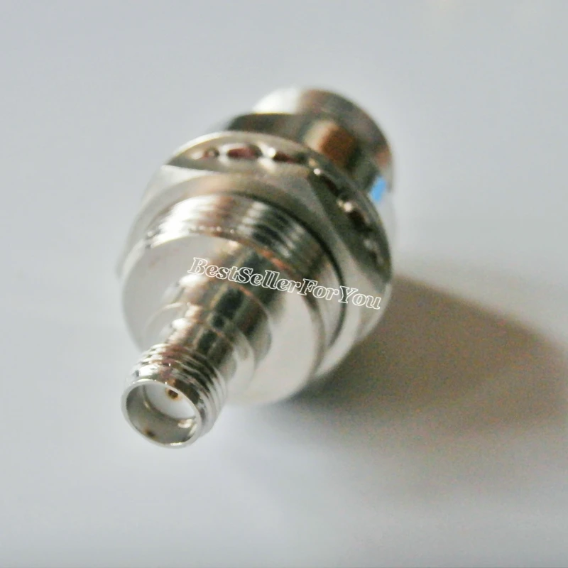 1X N Female Jack With Nut Bulkhead To SMA Connector Female Adapter RF Connector