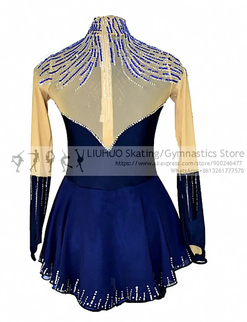 Ice Skating Dress Women ballroom girls ballet tutu dress latin pole wear Leotards Teens Skating dress feminine Exotic dancewear