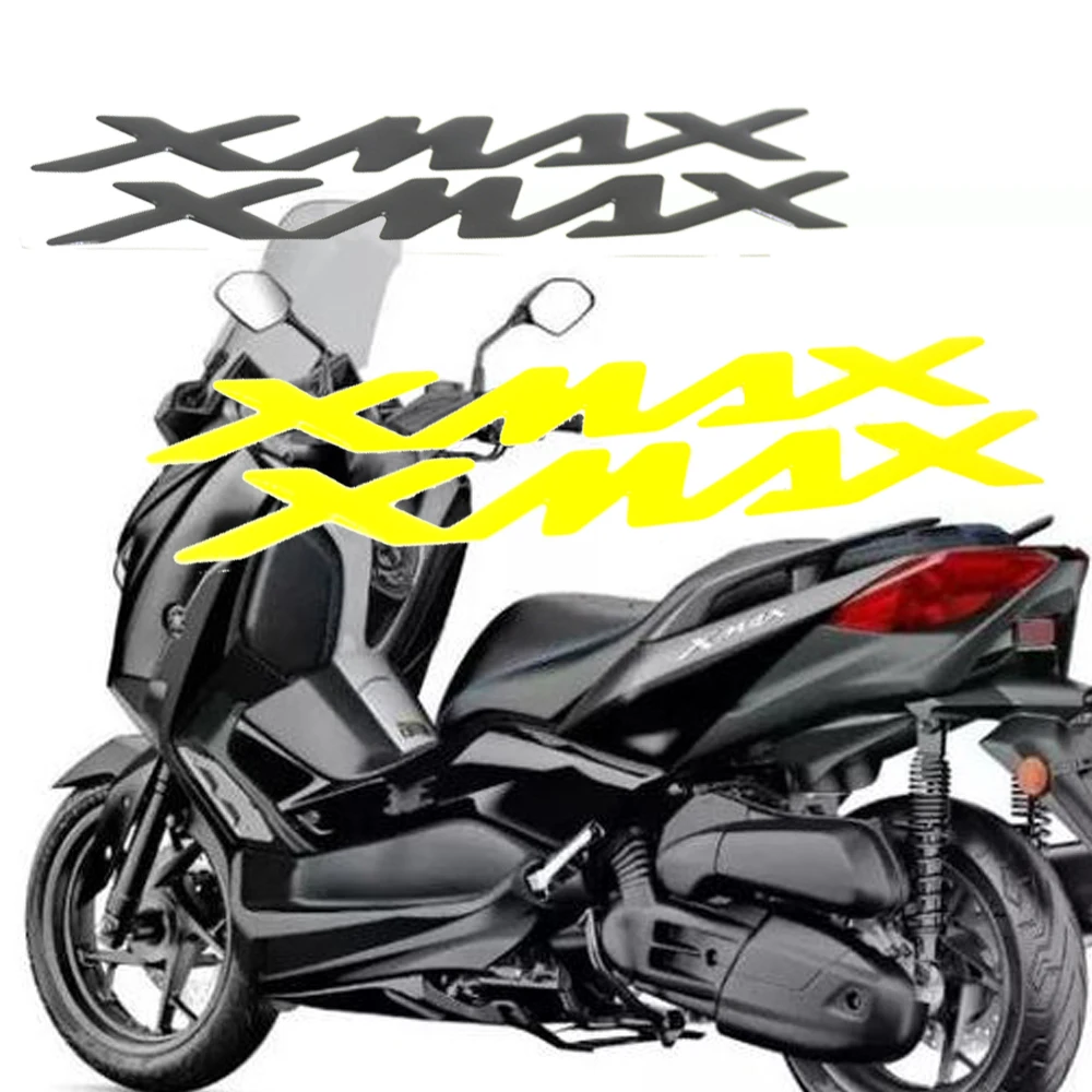 2Pcs 3D Resin Gel Emblem Fender Tank Pad Logo Decal Stickers For Yamaha X-MAX XMAX 125 250 400 300 Motorcycle Decoration