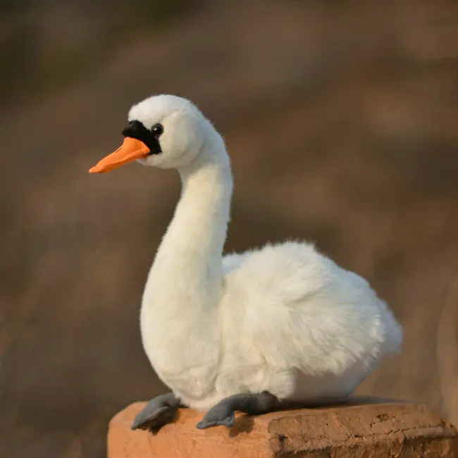 simulation goose swan plush toy about 28x25cm soft doll kids toy Christmas gift w2949