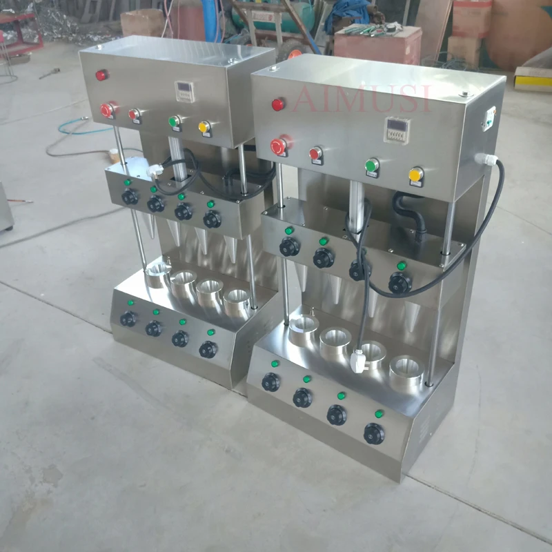 

110V 220V Popular Pizza Cone Machine Has Two Cones And One Umbrella Stainless Steel Commercial Pizza Cone Forming Machine