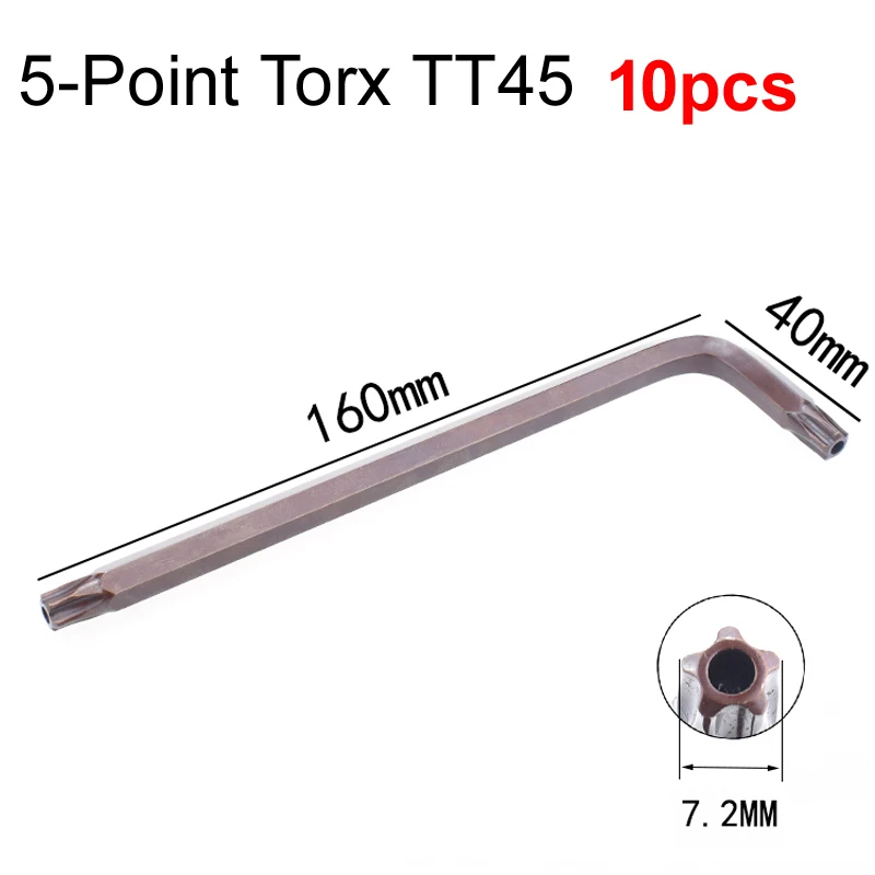 Imagem -06 - Chave de Fenda de Bicicleta tipo 10 60 l Broca y Torx Pontos Pentágono Hexagonal Ferramentas de Ponta Tt45 y4 y5 y6 y8 m8