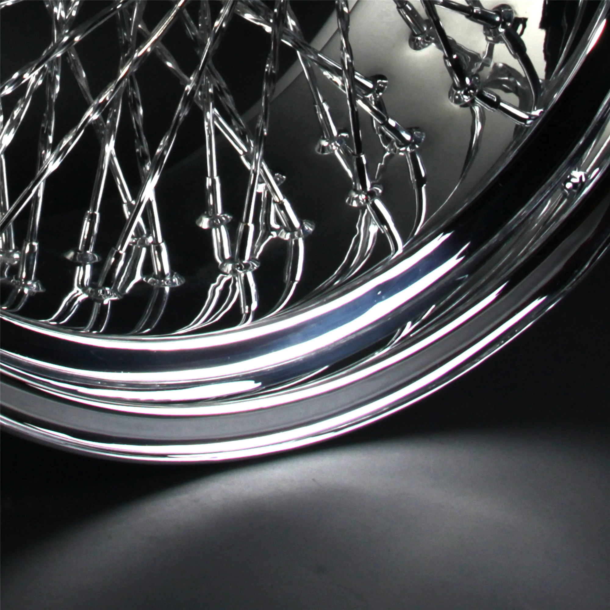 For HARLEY DAVIDSION Motorcycle Modification Chrome Rear Wheel Rim Wheel Rims Motorbike 80 Spoke 18\'\'x 10.5\'\'