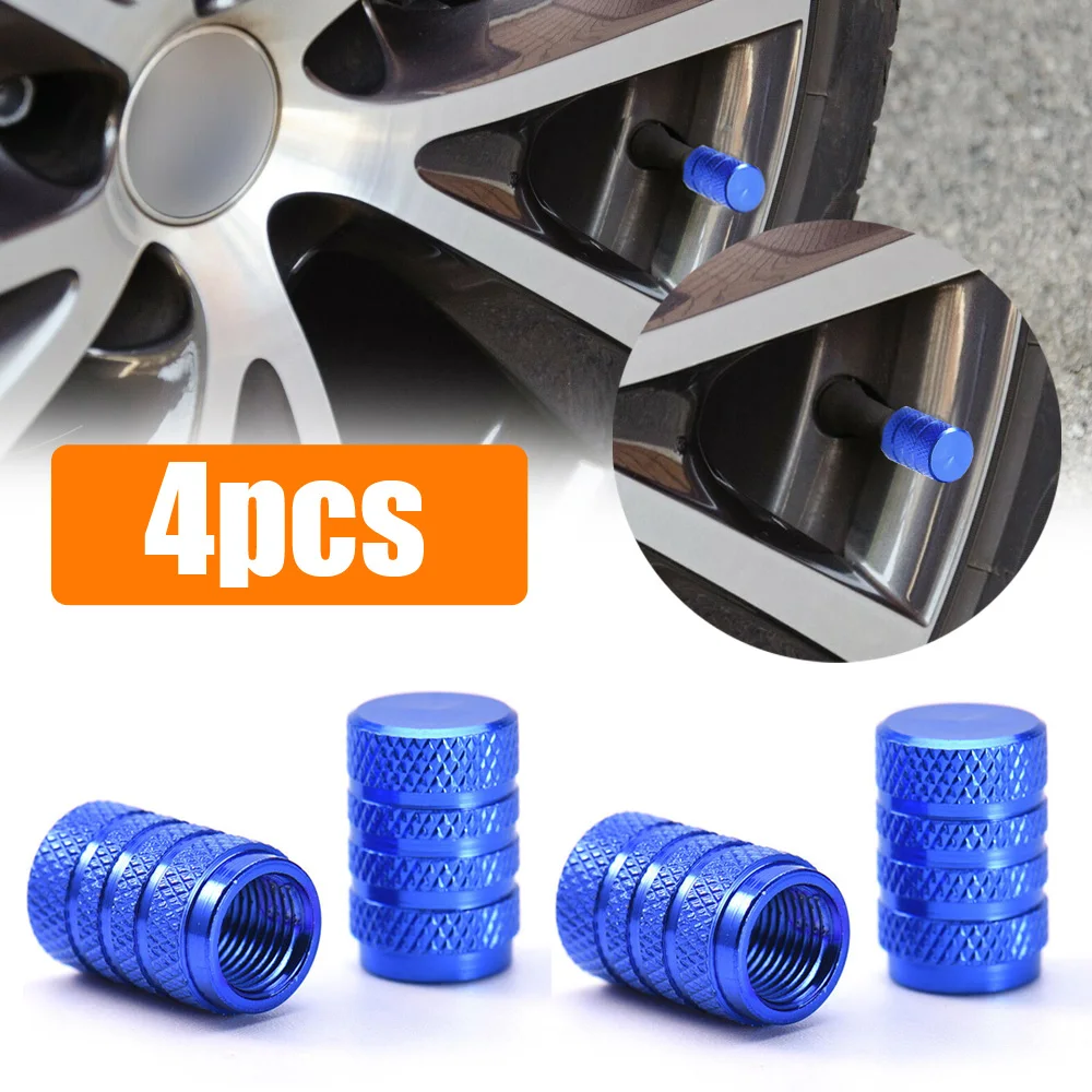 

4PCS Car Tire Valve Stems Caps Tire Valve Cap Aluminum Tire Wheel Stem Air Valve Cap Dustproof Wheel Tire Cover Accessories