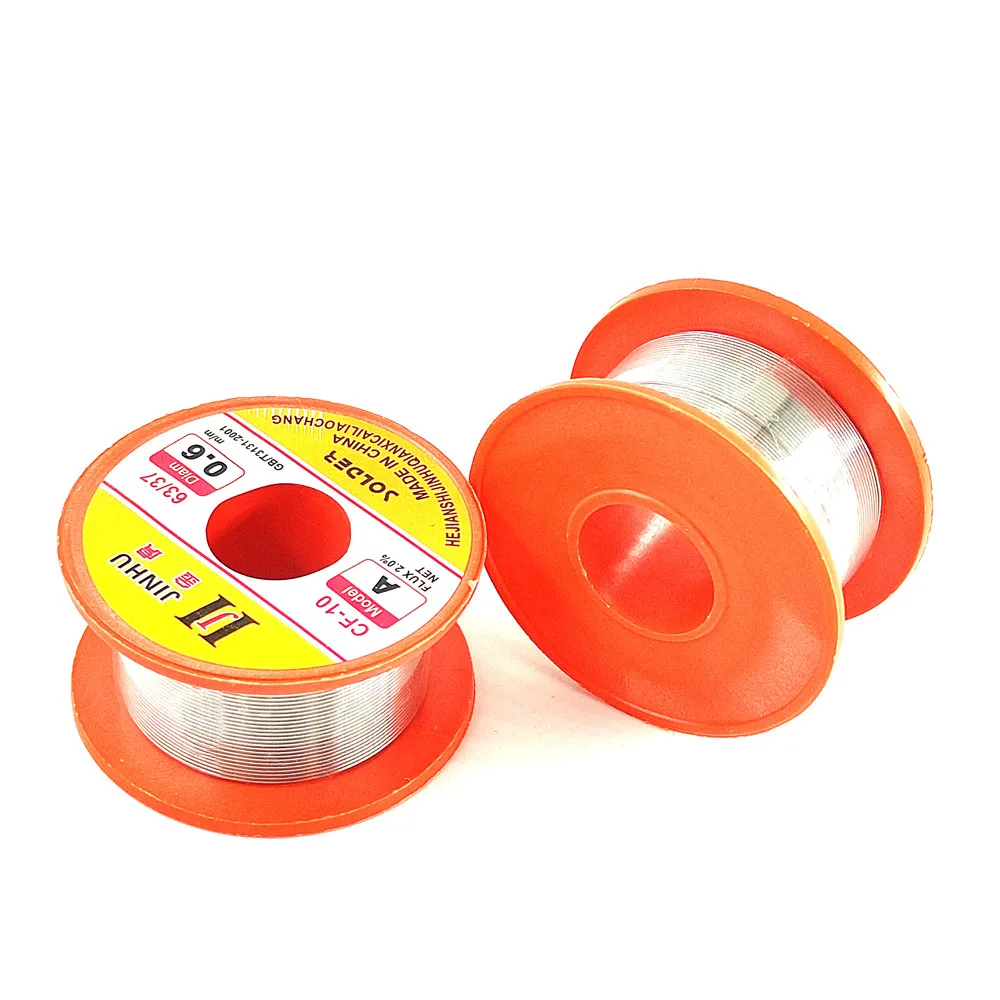 50g Desoldering Wires Braid Mechanic Rosin Core Solder Wire Roll 0.5/0.6/0.8/1.0 mm 63/37 FLUX 2.0% 45FT Tin Wire Melt