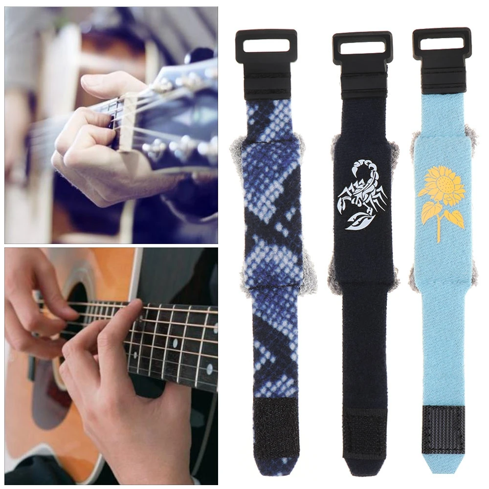 1PC Guitar Color Wraps Strings Mute Muter Fretboard Muting Wraps Acoustic Electric Guitar Bass Ukulele Instrument Accessory