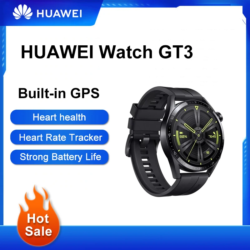 

Original HUAWEI WATCH GT 3 Smart Watch SpO2 Monitoring All-Day Battery Life Wireless Charging Accurate Heart Rate Monitoring GT3