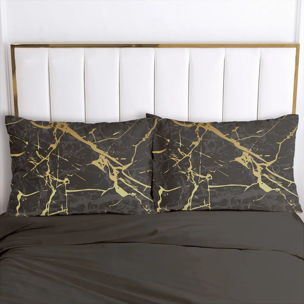 

2 pcs Pillowcase Nordic Modern Style Marble Pattern Printed Home Decorative Pillowcse Pillow Cover Decoraion Beddings