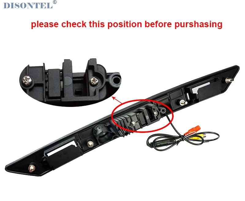 1920*1080P AHD HD Night Vision Car Rear View Backup Trunk Handle Camera for Audi A6L A4 A3 A8 Waterproof Parking Camera