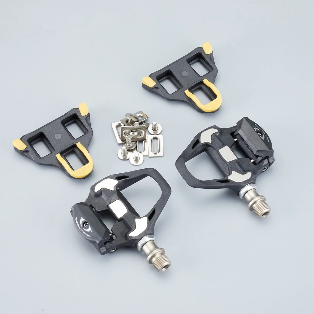 Road Bike Pedals SPDING Self-locking Road TT Triathlon Bicycle Pedals With Cleats Splint For Ultegra R8000 R9100