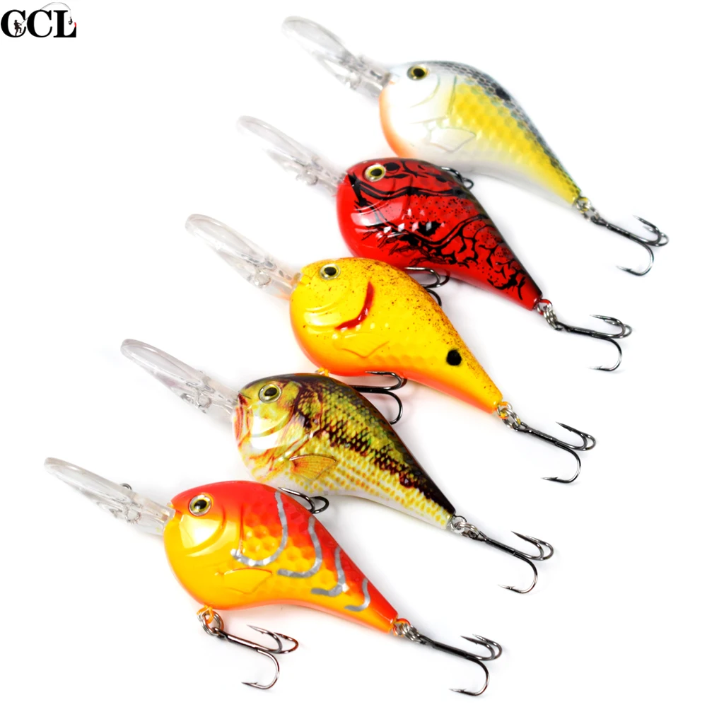 CCLTBA 9cm 11.5g Deepwater Crankbait Fishing Lure Hard Plastic Body Crank Bait Lure Floating Bass Fishing Lures