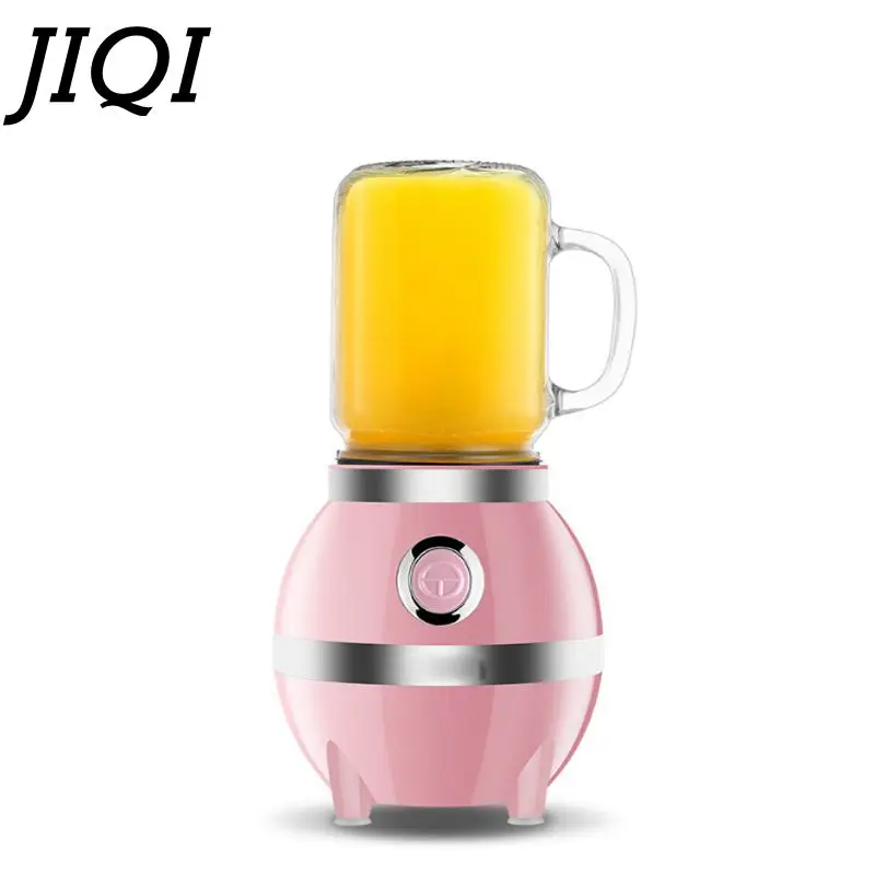 JIQI 400ml Vegetable Fruit Juicer Extractor 200W DIY Milkshake Ketchup Jam Maker Puree Smoothie Blender Ice Crushers