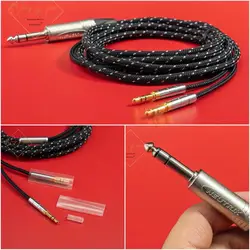 Hifi Balanced Audio Cable For Hifiman ANANDA Arya SUSVARA SUNDARA Headphone Neutrik 6.3mm 6.35 mm 1/4