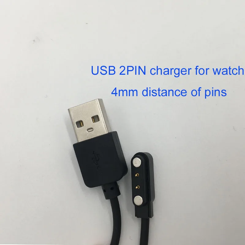 Смарт-часы с кабелем для зарядки Zeblaze NEO VIBE 5 VIBE 5 PRO, 4 мм, 2pin, 2020