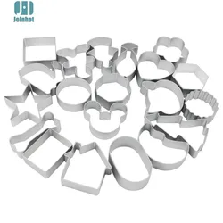 Dropshipping Cute Cartoon Apple Shape Cookie Frame Cake Aluminum Alloy Mold DIY Cooking Metal Cutter 44 Designs