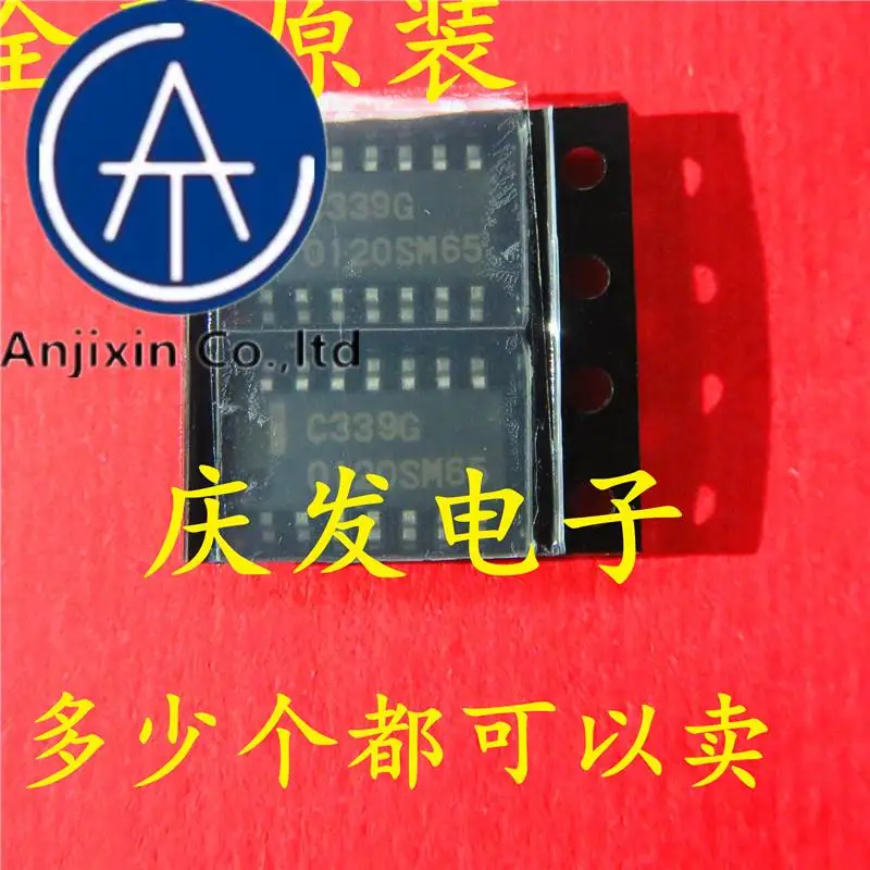 10Pcs 100% Original New In สต็อก UPC339G SOP14 C339G เครื่องขยายเสียงต่ำ Quad Comparator