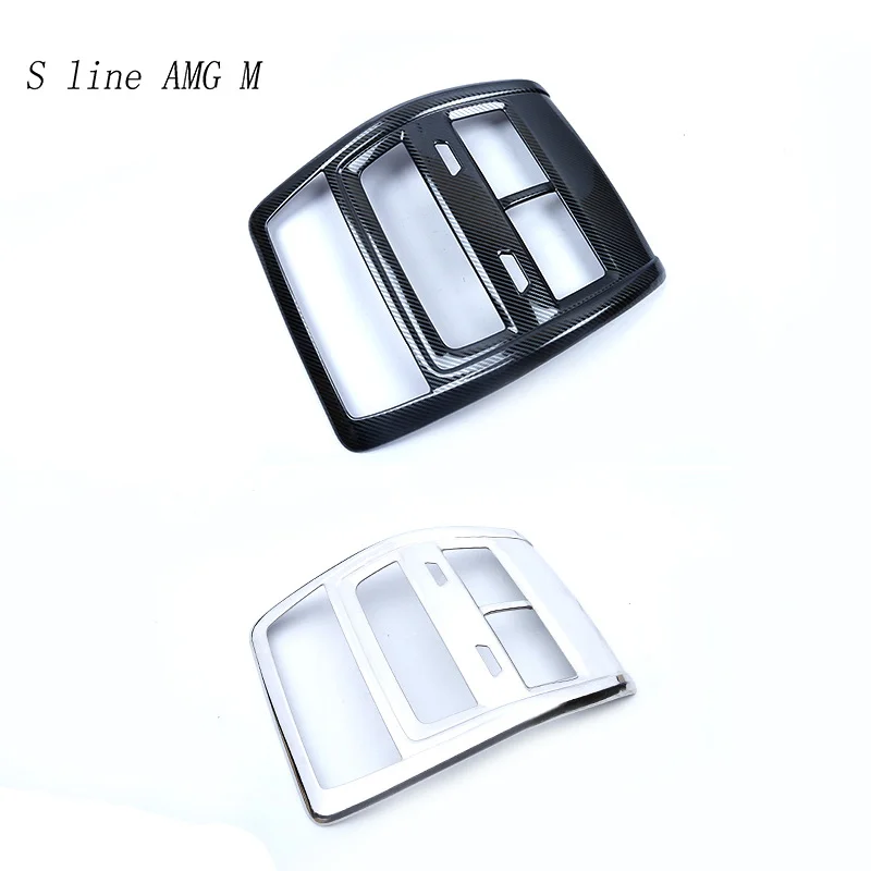 Car styling Rear air conditioning vent frame outlet trim strip protection Cover sticker for BMW X5 G05 Interior Auto Accessories