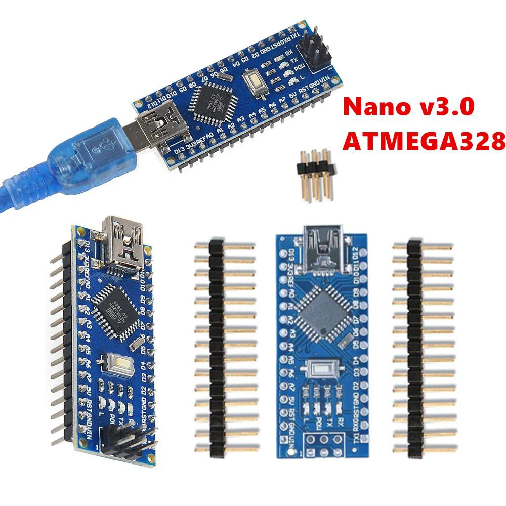 Nano V3.0 Nano Board ATmega328P/CH340 5V 16M Micro-Controller Board Compatibel Met Kabel Microcontroller Board voor Arduino