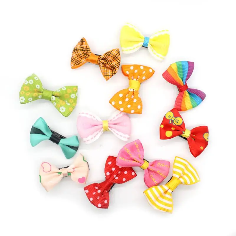 10pcs at random color Cute Hair Clip Duckbill Hairpins Mixed Bow for Baby Kids Children Girls Hair Clip T1139