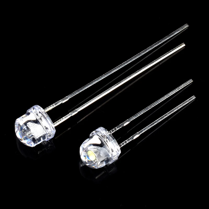 1000pcs 10Colorsx100pcs 5MM Straw Hat LED Diffused Kit 5 MM 3V Warm White Green Red Blue Yellow Orange Purple UV Pink RGB