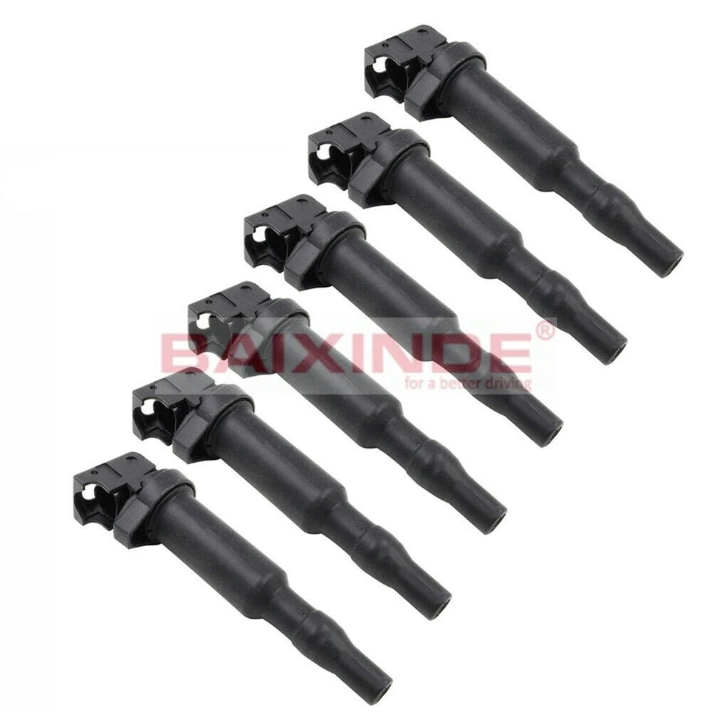 

Set of 6 Ignition Coils for BMW 0040102144 12137571644 12137582627 0221504471