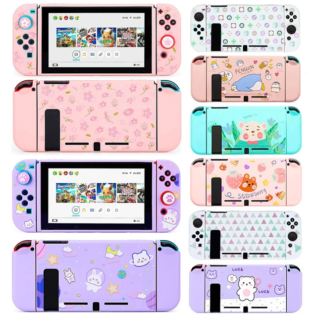 Stawberry Sakura Cute Pink Soft TPU Protective Case Shell for Nintendo  Switch Skin Cover for Girls Christmas Gift - AliExpress