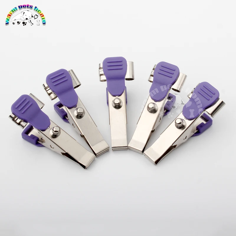 5pcs Reusable Animals Pets Dog Cat Veterinary ECG/EKG Alligator Clip Electrodes for Snap Cable Veterinary Equipment