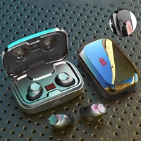 TWS X10 Wireless Bluetooth Headset HIFI Stereo Sports Waterproof Noise Reduction Binaural Fingerprint Touch with Charging Box