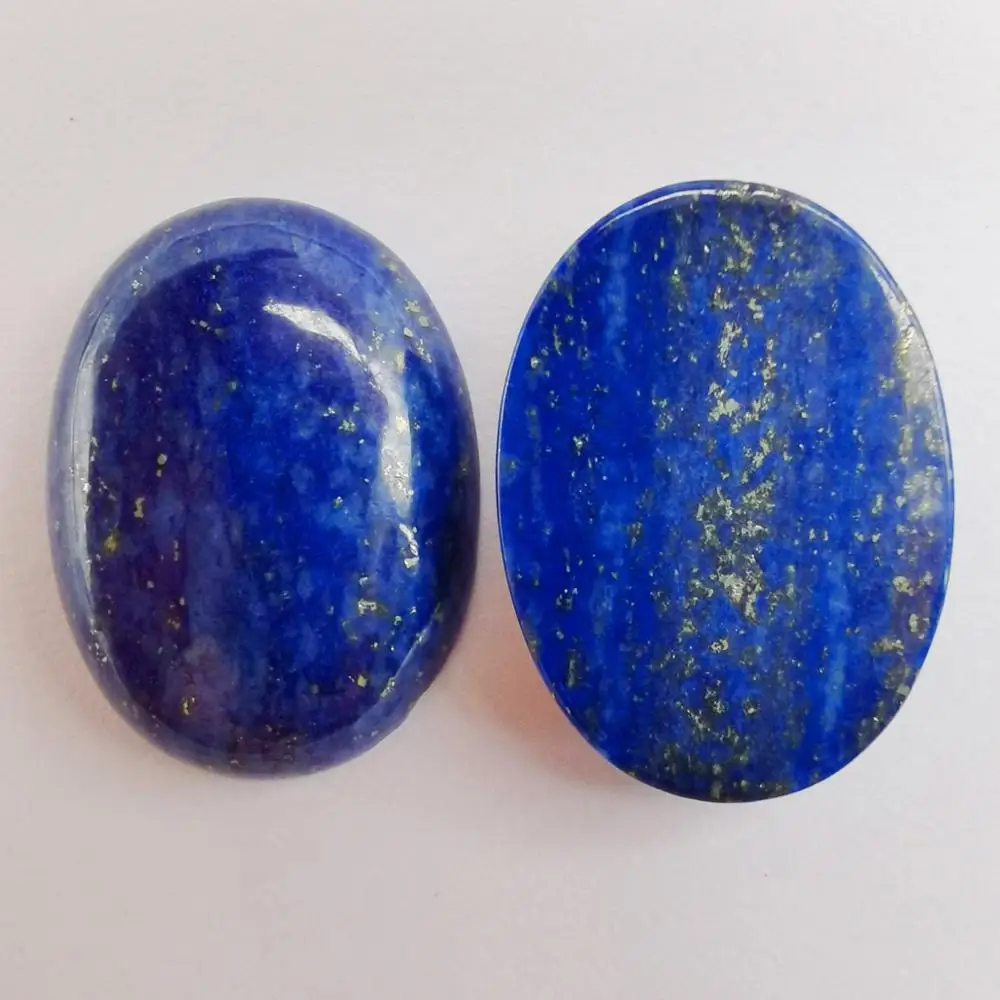 30x22MM Lapis Bead Oval Cabochon CAB GEM Jewelry Making (2pcs/lot) H195