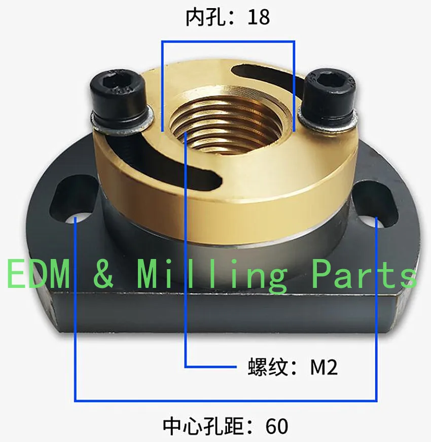 1PC CNC EDM Wire Cut Machine M18 M20 M22 M24 Thread M1 M2 M3 Copper Brass Screw Nut Copper sleeve