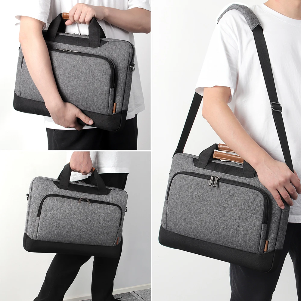 Water-resistant Laptop Sleeve With Shoulder Strap For 15.6\