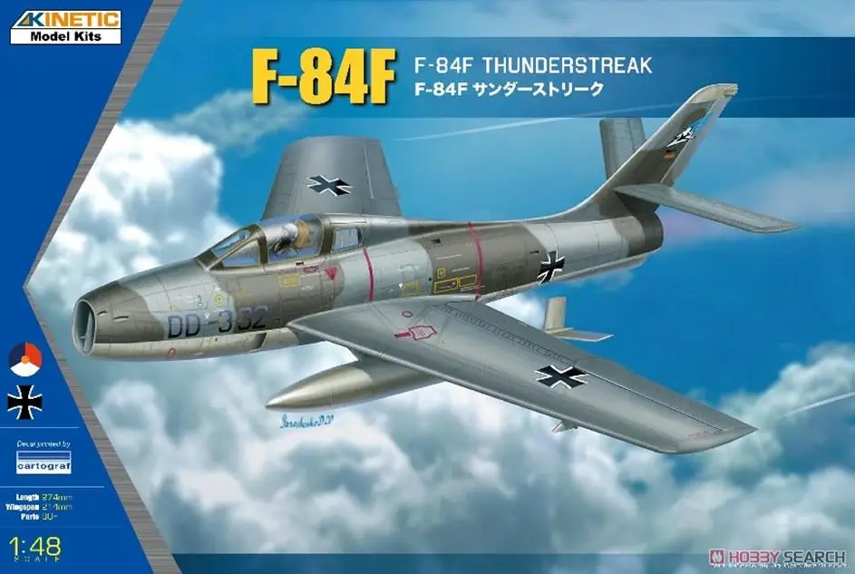 KINETIC K48068 1/48 F-84 THUNDERSTREAK Model Kit