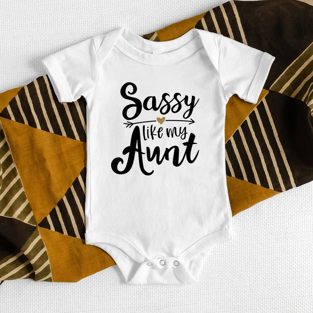 Auntie\'s/uncle\'s/daddy\'s Drinking Buddy Baby Romper Funny Infant Boys Girls  Soft Short Sleeve Casual Jumpsuit