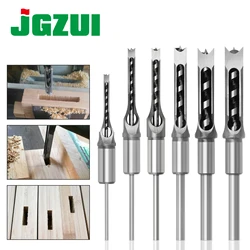 Woodworking Square Drill HSS Twist Square Hole Drill  Bits Auger Mortising Chisel Extended Saw for Woodworking Tools