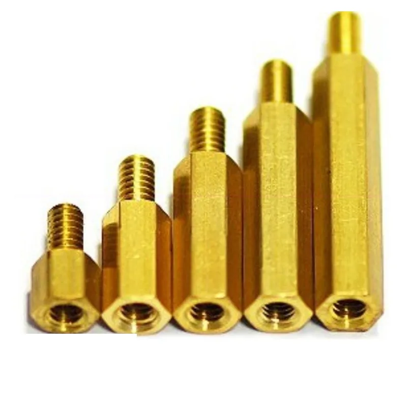 M3 Hex Brass Standoff Spacer Diverse Thread Length Screw Pillar PCB Computer PC Motherboard Female Standoff Spacer